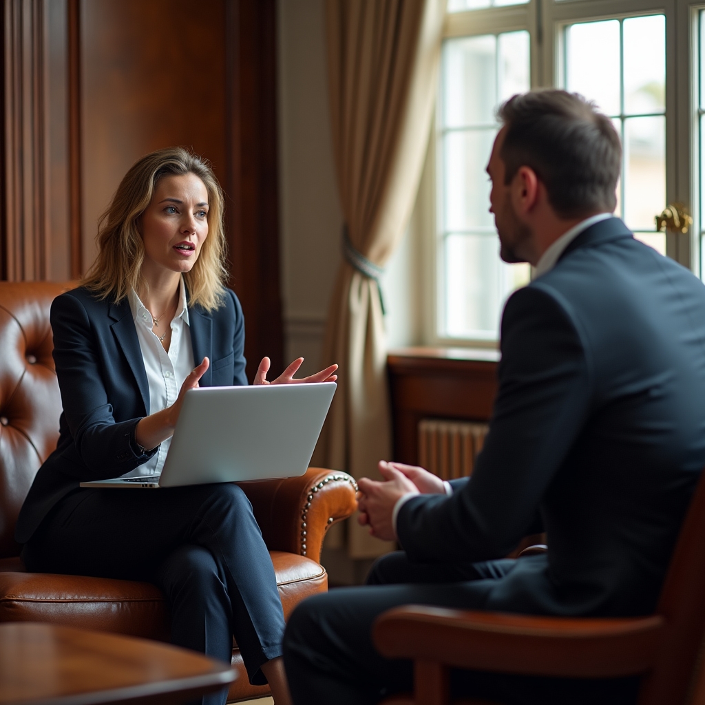 Discovery call between consultant and company team